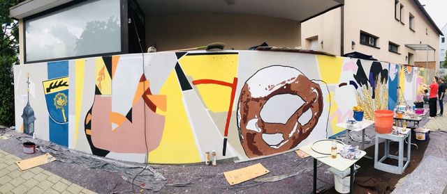 Wir feiern ein Jahr Wandkunst in der Ortsmitte
